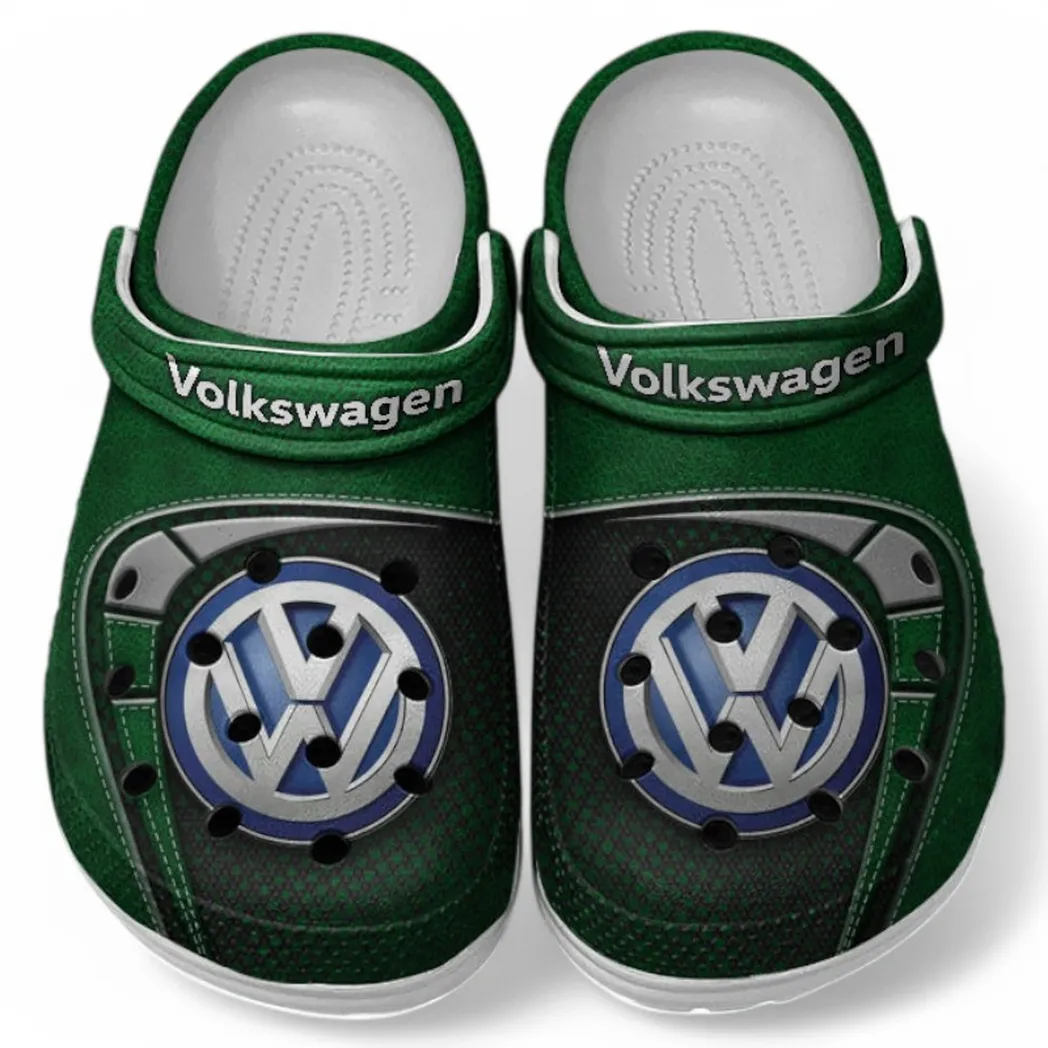 Volkswagen Crocs Sandals For Men Women, Gift For Volkswagen Fan CAR177031425558 - Green