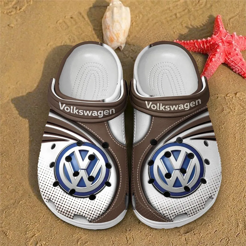 volkswagen crocs sandals for men women gift for volkswagen fan car181031525688 brown