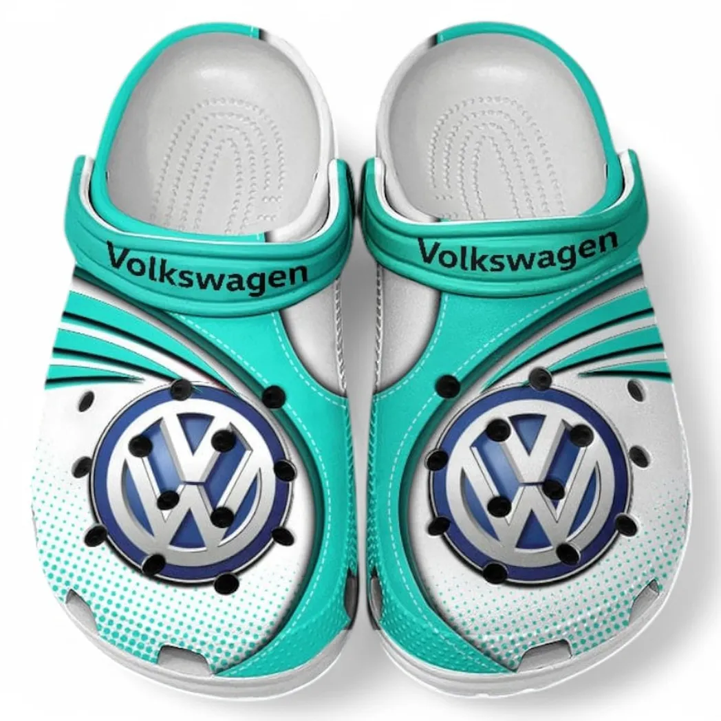 Volkswagen Crocs Sandals For Men Women, Gift For Volkswagen Fan CAR181031525688 - Cyan