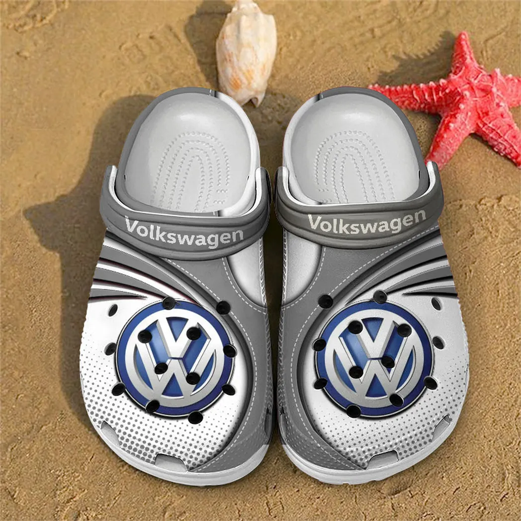 volkswagen crocs sandals for men women gift for volkswagen fan car181031525688 gray