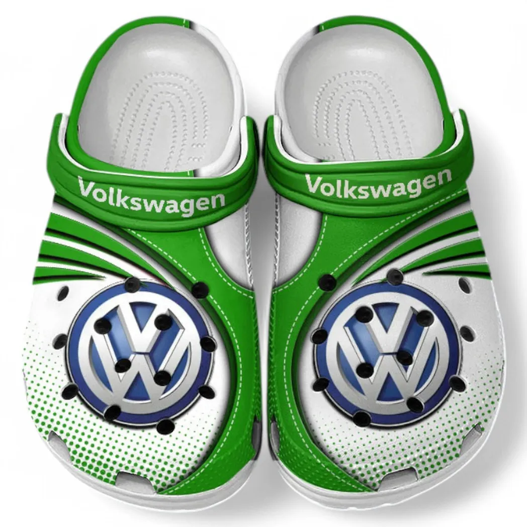 Volkswagen Crocs Sandals For Men Women, Gift For Volkswagen Fan CAR181031525688 - Green
