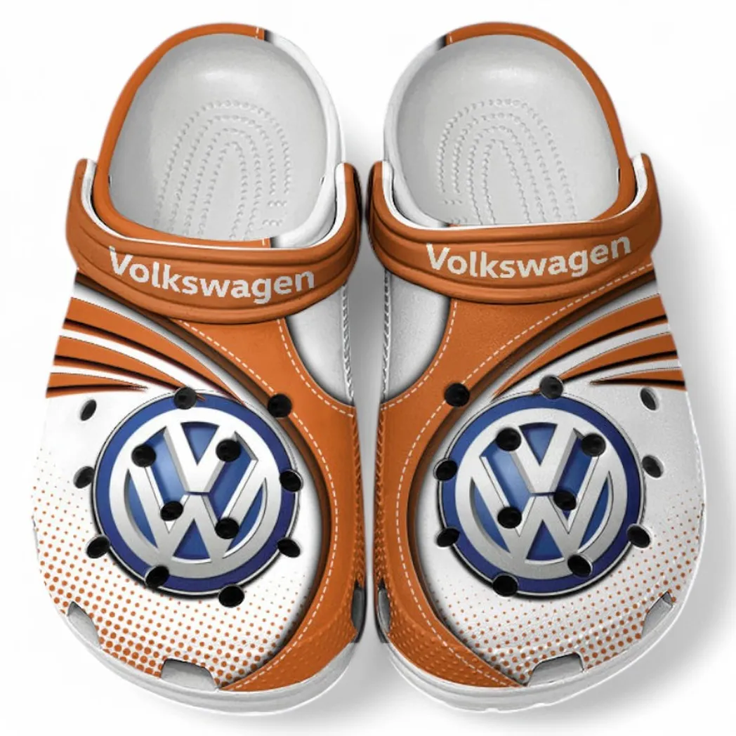 Volkswagen Crocs Sandals For Men Women, Gift For Volkswagen Fan CAR181031525688 - Orange