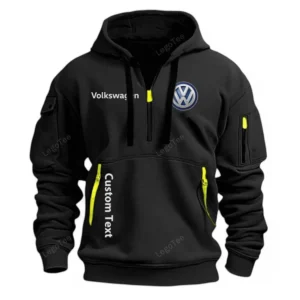 Volkswagen Half Zip Hoodie For Men, Gift For Him, Husband, Boyfriend - Black CAR112021425561-1