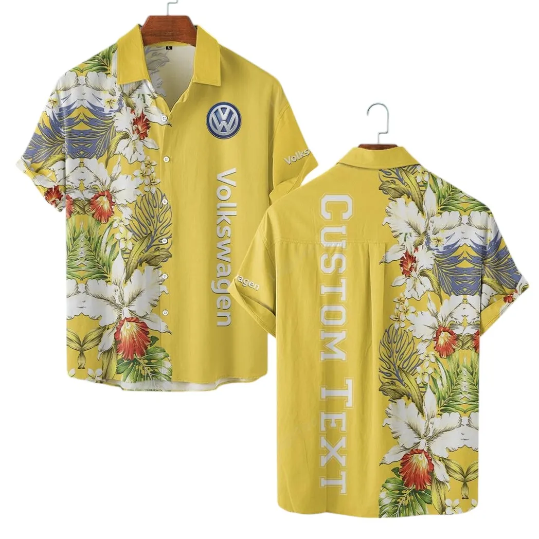 Volkswagen Hawaiian Shirt For Men, Gift For Volkswagen Lovers, Gift For Him, Husband, Boyfriend CAR1230304009 - Yellow