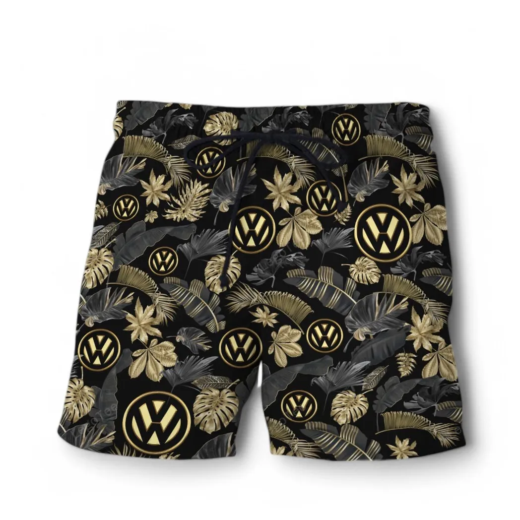 volkswagen hawaiian shirt set for men gift for volkswagen lovers gift for him husband boyfriend car139021125124 1 zkesl