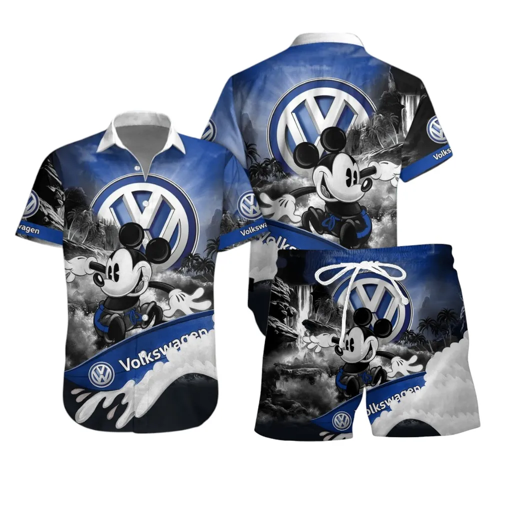 volkswagen hawaiian shirt set gift for volkswagen lovers gift for him husband boyfriend car53030625117 hw7d9