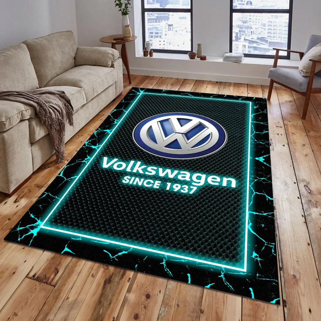 volkswagen rug gift for volkswagen lovers gift for him husband boyfriend car5202192584 cyan iyrdd