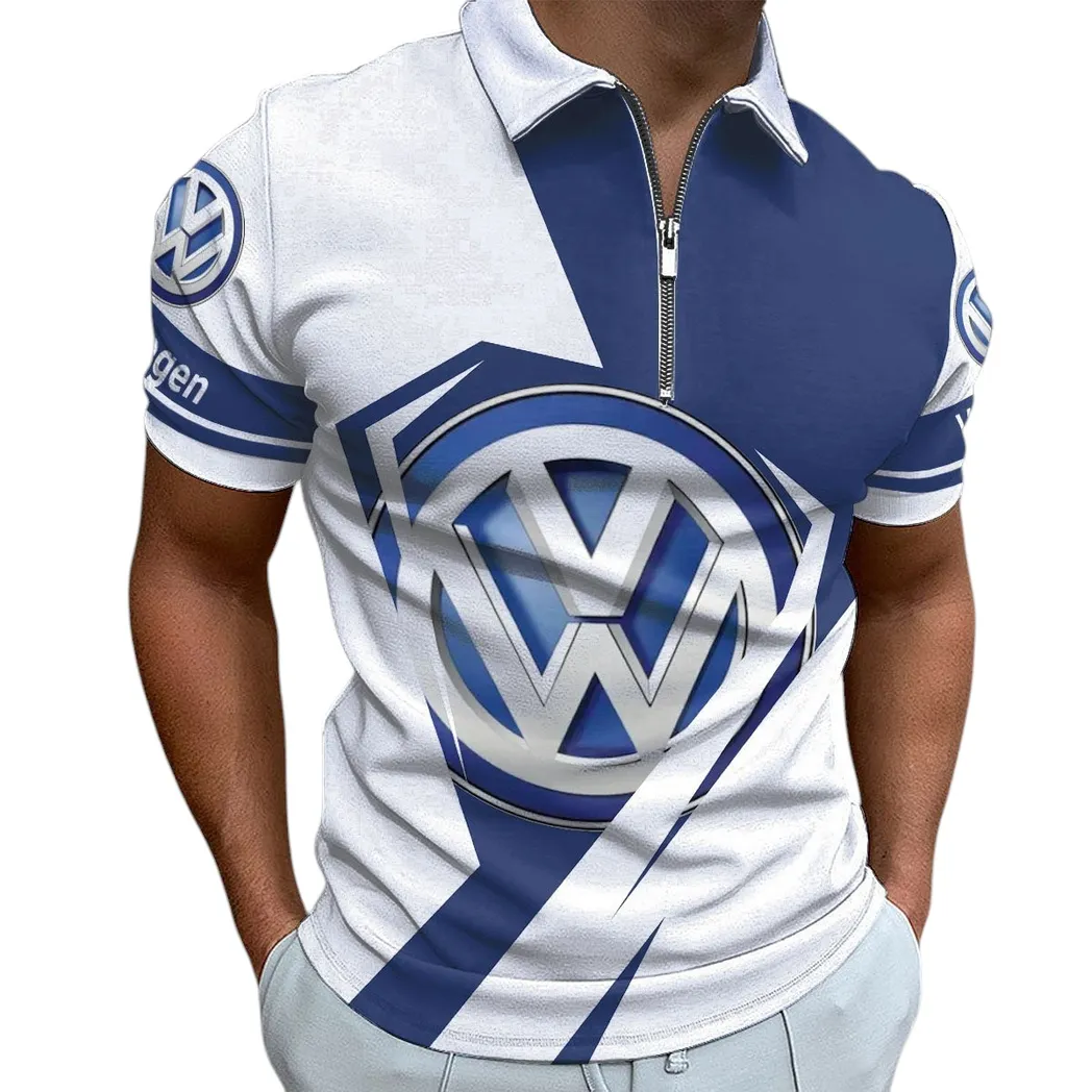 volkswagen zipper polo shirt gift for volkswagen lovers gift for him husband boyfriend car3202122533 in5fd
