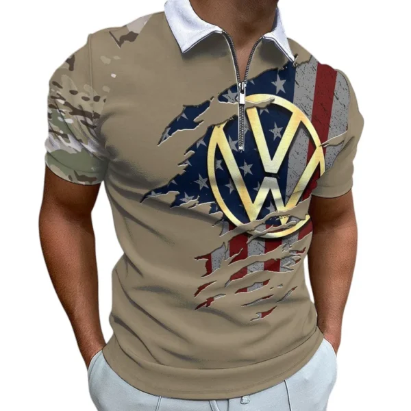 volkswagen zipper polo shirt gift for volkswagen lovers gift for him husband boyfriend car340213069 1 spb6a