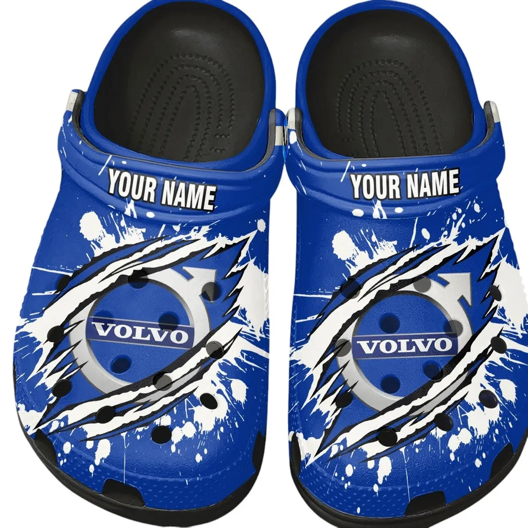 Volvo Crocs, Gift For Volvo Lovers, Gift For Him, Husband, Boyfriend CAR15303042529 - Black