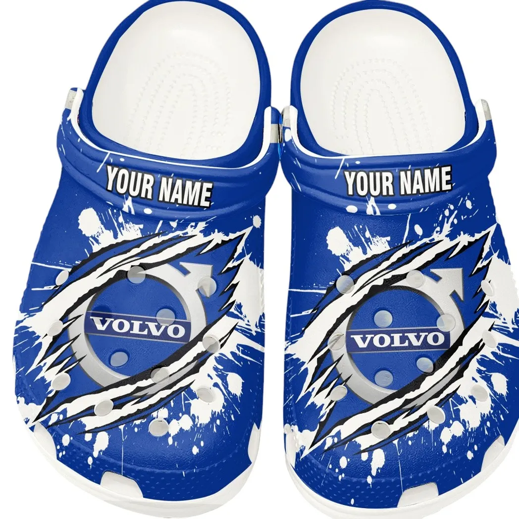 volvo crocs gift for volvo lovers gift for him husband boyfriend car15303042529 white