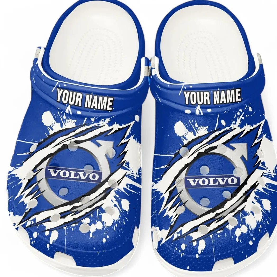 Volvo Crocs, Gift For Volvo Lovers, Gift For Him, Husband, Boyfriend CAR5602192584 - White