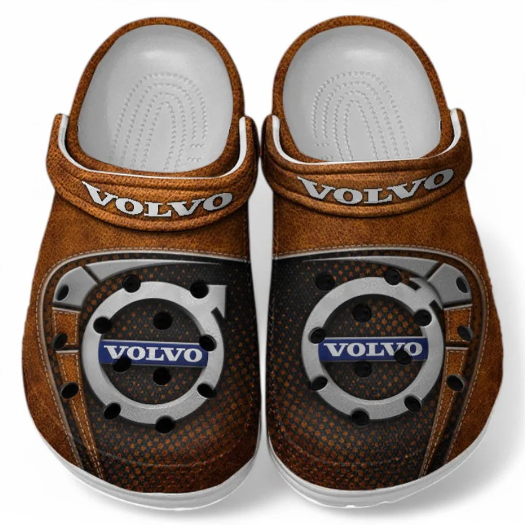 Volvo Crocs Sandals For Men Women, Gift For Volvo Fan CAR177031425565 - Orange