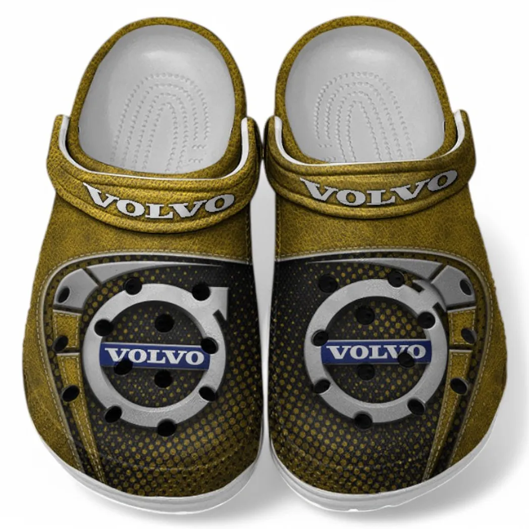 Volvo Crocs Sandals For Men Women, Gift For Volvo Fan CAR177031425565 - Yellow