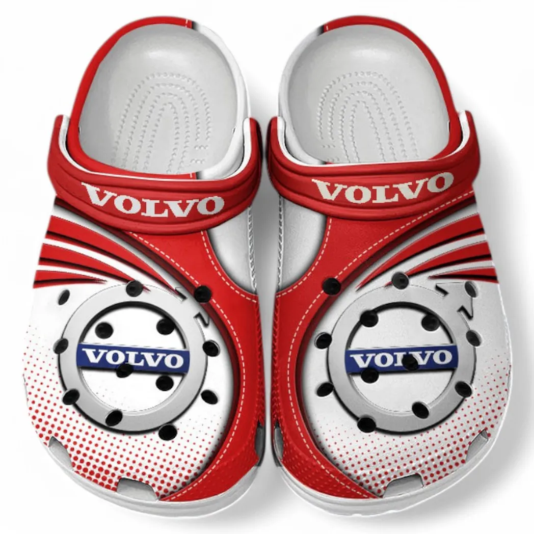 Volvo Crocs Sandals For Men Women, Gift For Volvo Fan CAR181031525699 - Red