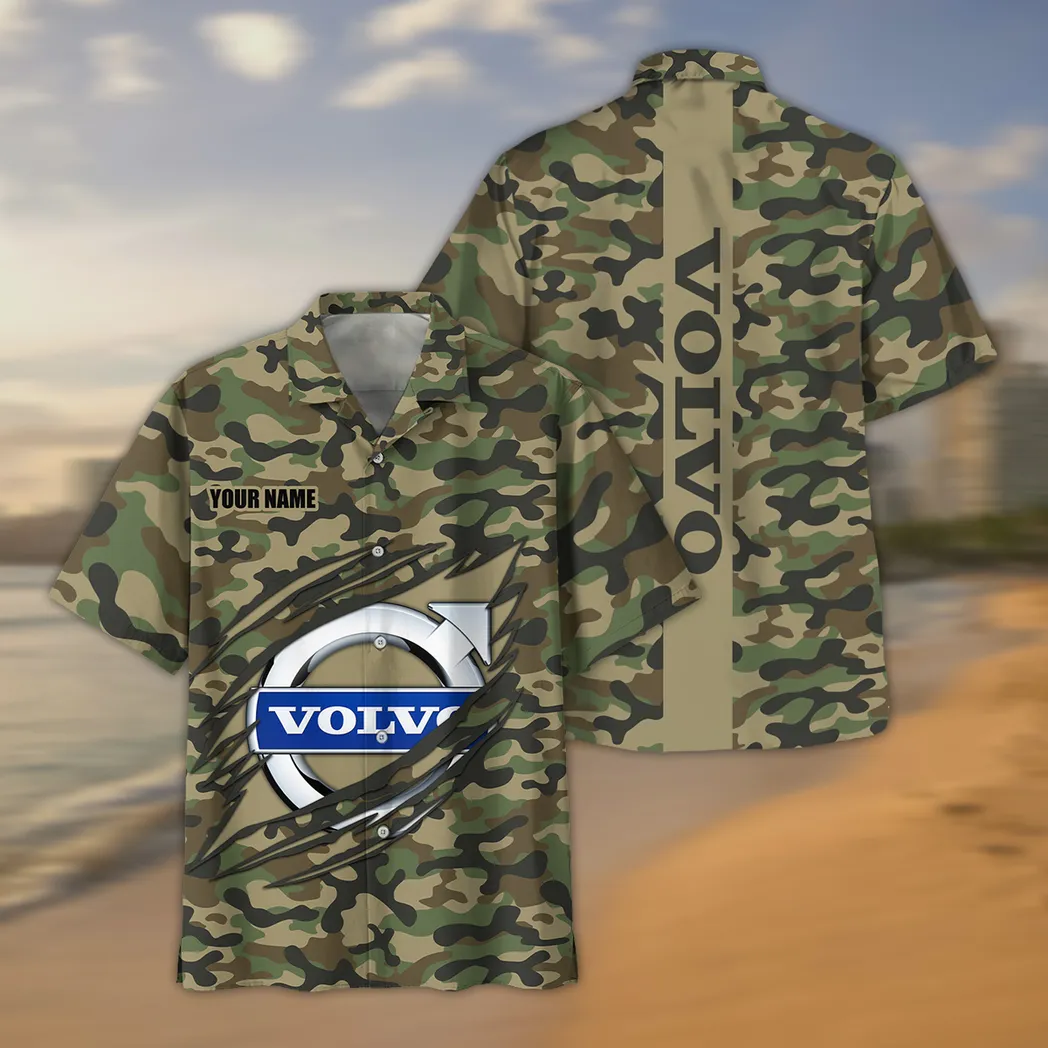 Volvo Hawaiian Shirt Style Camo Oversized Hawaiian CAR210040825740