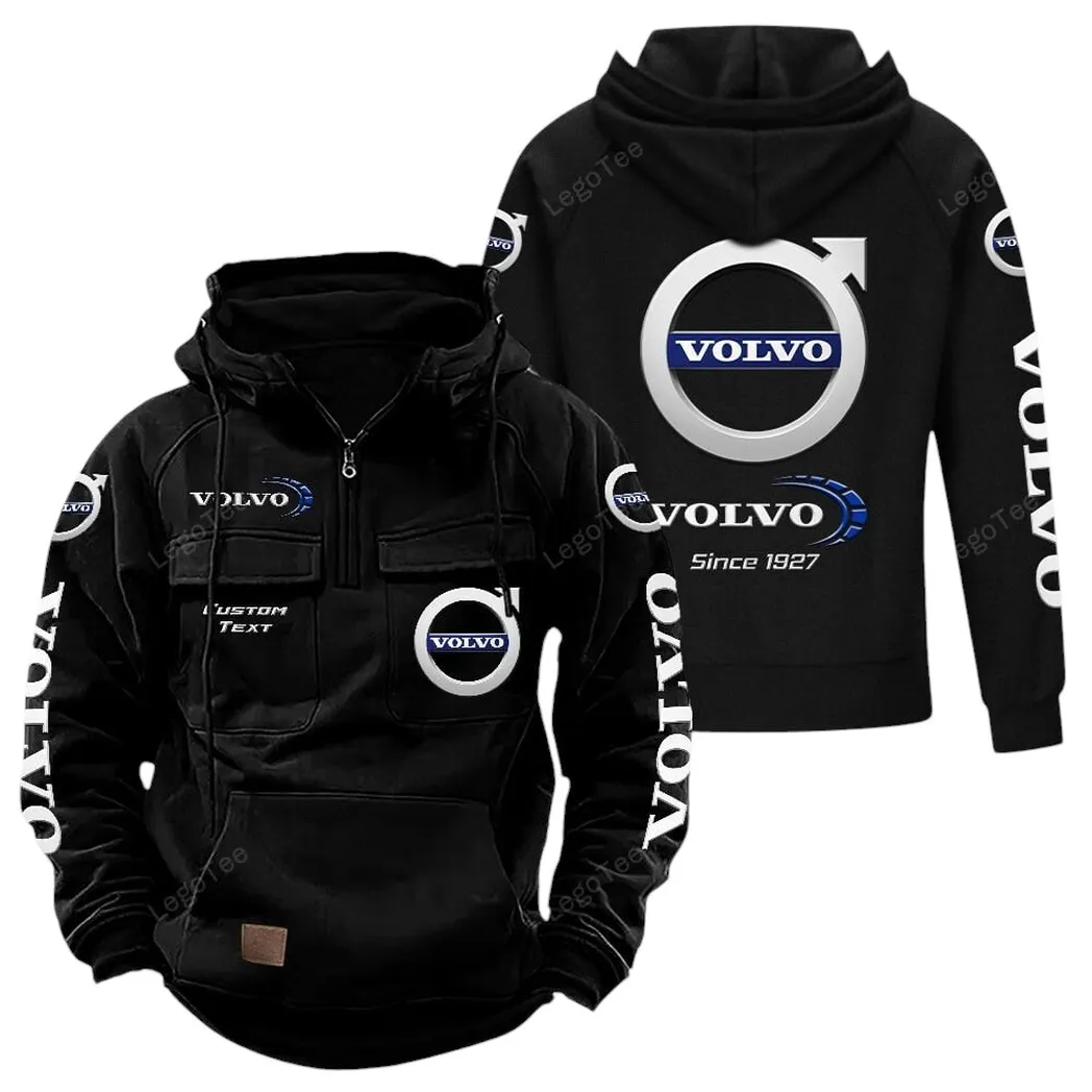 volvo tactical quarter zip hoodie gift for volvo lovers gift for him husband boyfriend black car96021425675 2 6j0cp