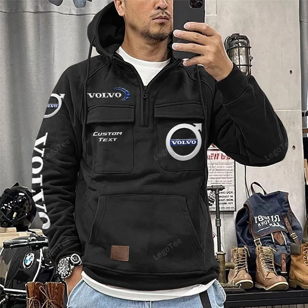 volvo tactical quarter zip hoodie gift for volvo lovers gift for him husband boyfriend black car96021425675 2 g8uj7