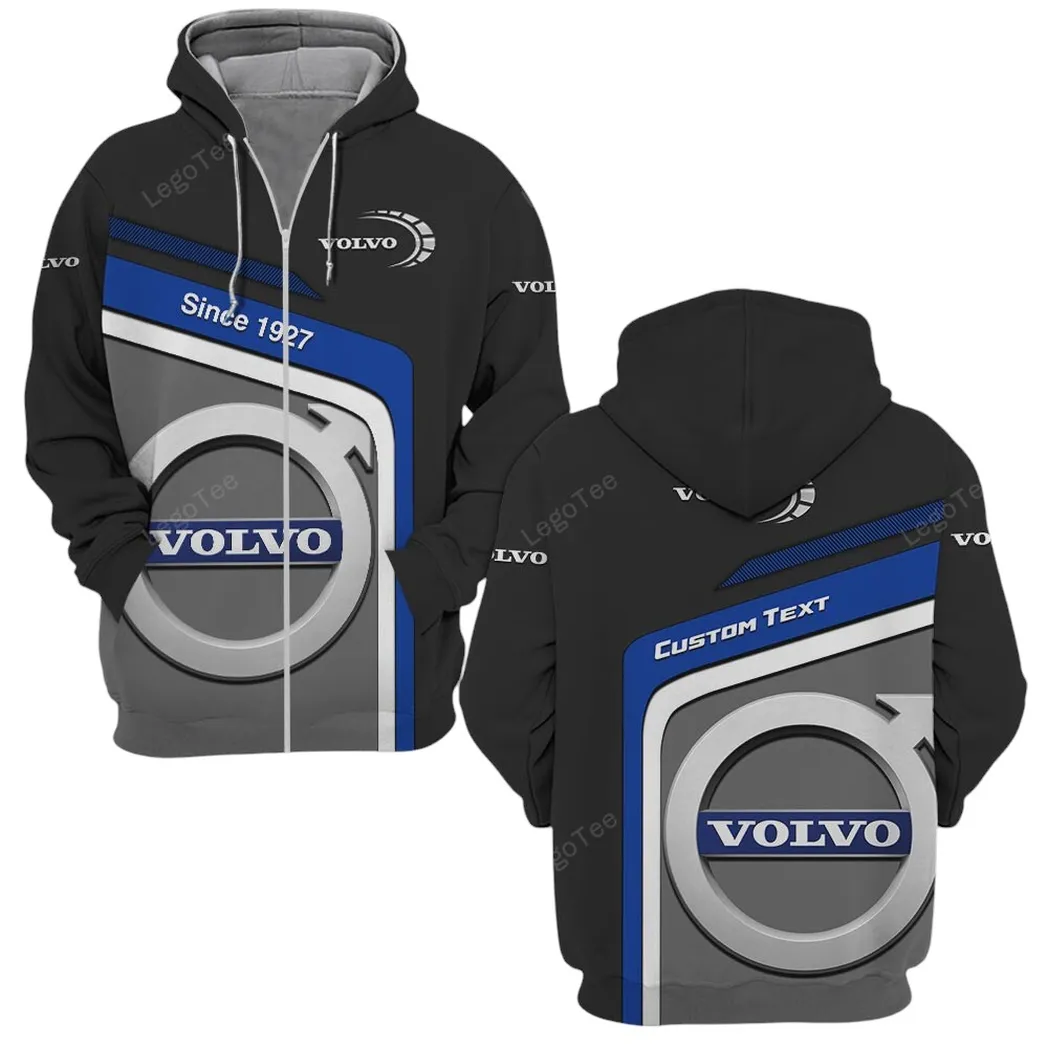 Volvo Zipper Hoodie, Gift For Volvo Lovers, Gift For Him, Husband, Boyfriend CAR11103032579