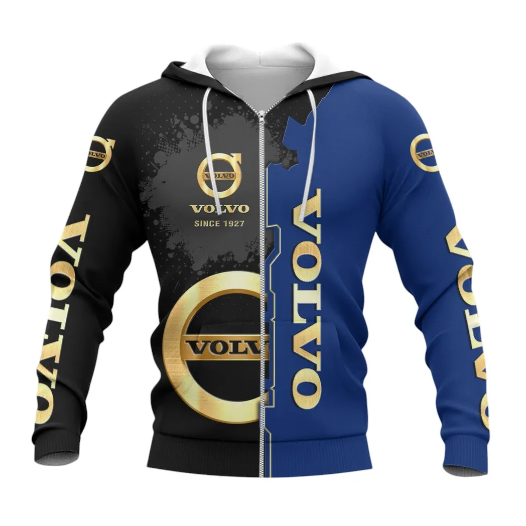 Volvo Zipper Hoodie, Gift For Volvo Lovers, Gift For Him, Husband, Boyfriend CAR44021725093-3