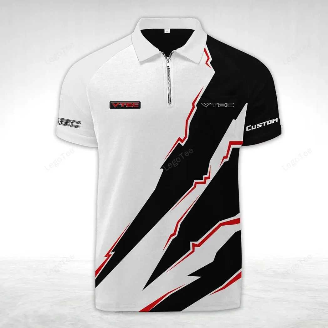 vtec honda zipper polo shirt gift for vtec honda lovers gift for gift for him husband boyfriend car128021025049 jogo2