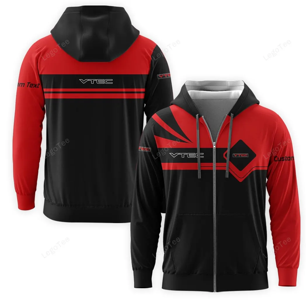 VTEC Zipper Hoodie, Gift For VTEC Lovers, Gift For Him, Husband, Boyfriend CAR9803032580