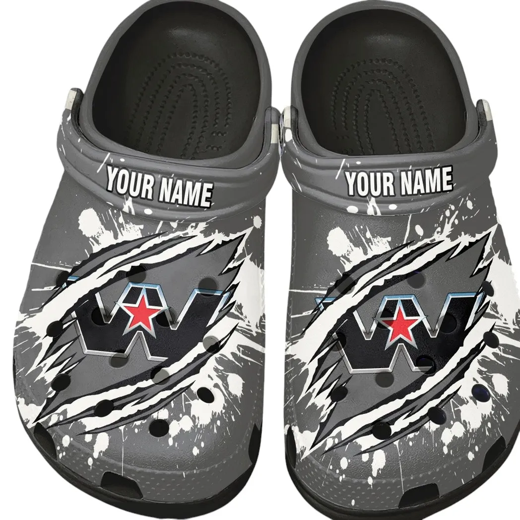 Western Star Crocs, Gift For Western Star Lovers, Gift For Him, Husband, Boyfriend CAR15303042530 - Black