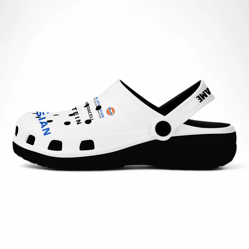 williams racing crocs all over print crocs williams racing black car41704092505