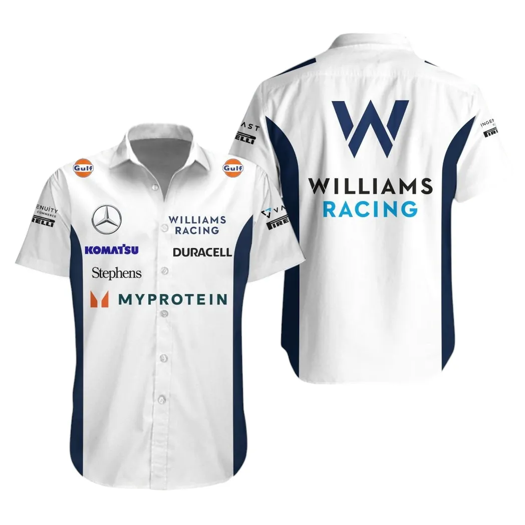 Williams Racing Hawaiian Shirt For Men, All Over Print Hawaiian Shirt Williams Racing CAR40404082505