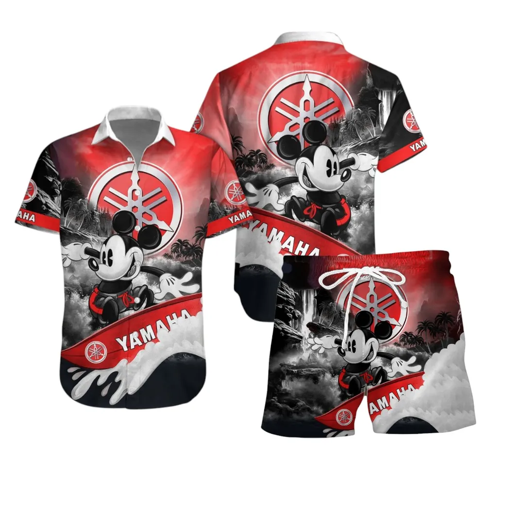 yamaha hawaiian shirt set gift for yamaha lovers gift for him husband boyfriend car53030625119