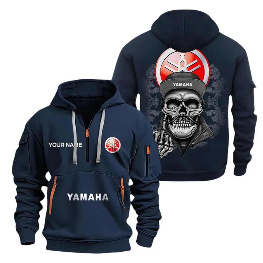 yamaha motors half zip hoodie for men gift for yamaha motors fan car166022625182 navy 9wz1e