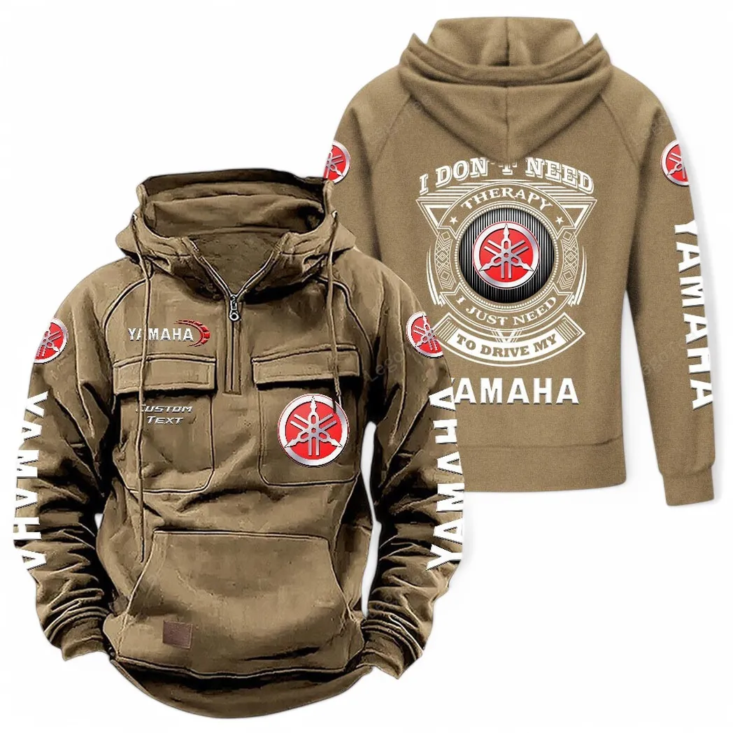 yamaha tactical quarter zip hoodie car106021525021 gifts for men him husband boyfriend khaki li1uv