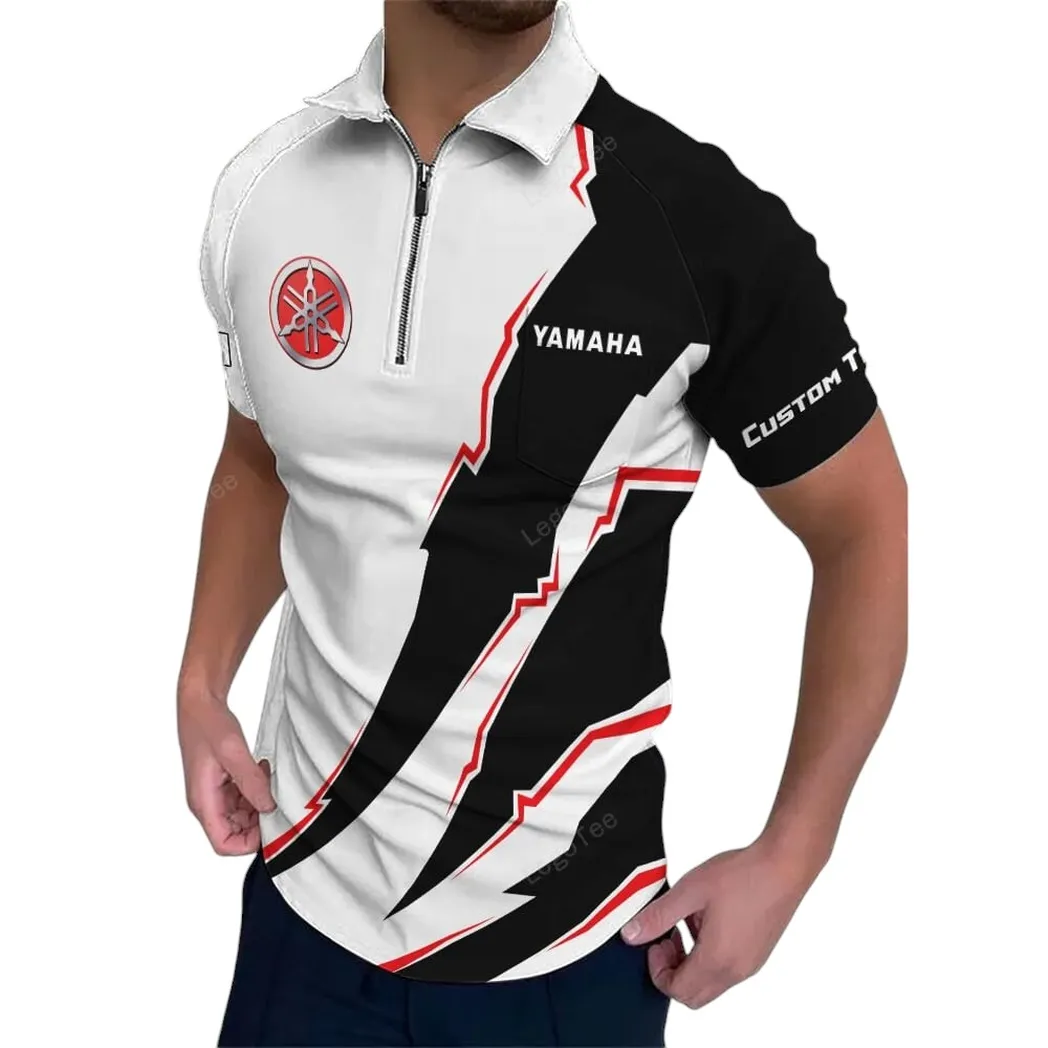 yamaha zipper polo shirt gift for yamaha lovers gift for gift for him husband boyfriend car128021025072 swi3u