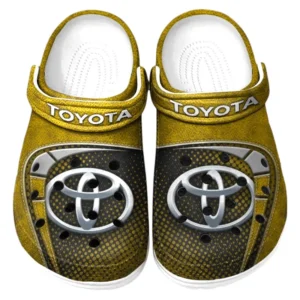 Toyota Crocs Sandals For Men Women, Gift For Toyota Fan CAR177031425555 - Yellow