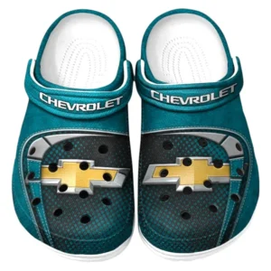 Chevrolet Crocs Sandals For Men Women, Gift For Chevrolet Fan CAR177031425556 - Cyan