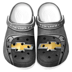 Chevrolet Crocs Sandals For Men Women, Gift For Chevrolet Fan CAR177031425556 - Gray