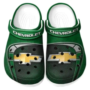 Chevrolet Crocs Sandals For Men Women, Gift For Chevrolet Fan CAR177031425556 - Green