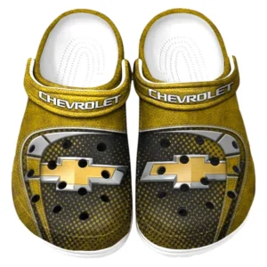 Chevrolet Crocs Sandals For Men Women, Gift For Chevrolet Fan CAR177031425556 - Yellow