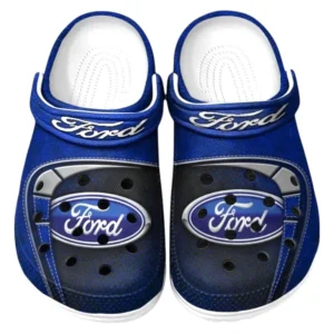Ford Crocs Sandals For Men Women, Gift For Ford Fan CAR177031425557 - Blue