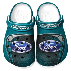 Ford Crocs Sandals For Men Women, Gift For Ford Fan CAR177031425557 - Cyan