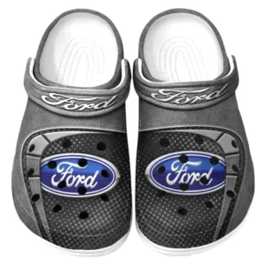 Ford Crocs Sandals For Men Women, Gift For Ford Fan CAR177031425557 - Gray