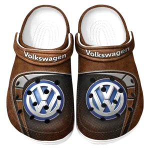 Volkswagen Crocs Sandals For Men Women, Gift For Volkswagen Fan CAR177031425558 - Brown