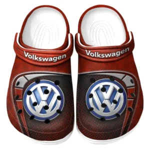 Volkswagen Crocs Sandals For Men Women, Gift For Volkswagen Fan CAR177031425558 - Red