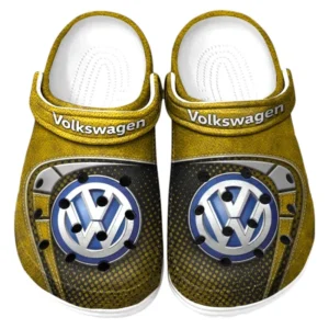 Volkswagen Crocs Sandals For Men Women, Gift For Volkswagen Fan CAR177031425558 - Yellow