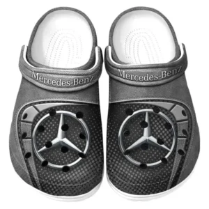 Mercedes Benz Crocs Sandals For Men Women, Gift For Mercedes Benz Fan CAR177031425559 - Gray
