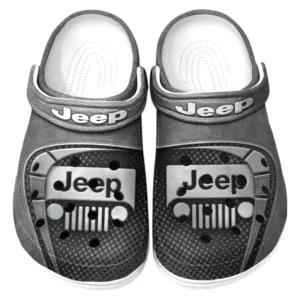 Jeep Crocs Sandals For Men Women, Gift For Jeep Fan CAR177031425560 - Gray