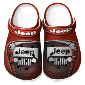 Jeep Crocs Sandals For Men Women, Gift For Jeep Fan CAR177031425560 - Red