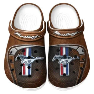 Ford Mustang Crocs Sandals For Men Women, Gift For Ford Mustang Fan CAR177031425561 - Brown