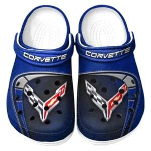 Chevrolet Corvette Crocs Sandals For Men Women, Gift For Chevrolet Corvette Fan CAR177031425562 - Blue