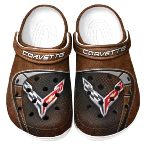 Chevrolet Corvette Crocs Sandals For Men Women, Gift For Chevrolet Corvette Fan CAR177031425562 - Brown